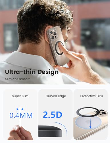 Lamicall for MagSafe Sticker Ring - 4 Pack Powerful Metal Rings Mag Safe Ring for Magsafe Magnetic Wireless Charger Case for iPhone 17 16 15 14 Pro Max Galaxy Android Accessories [No Magnet]