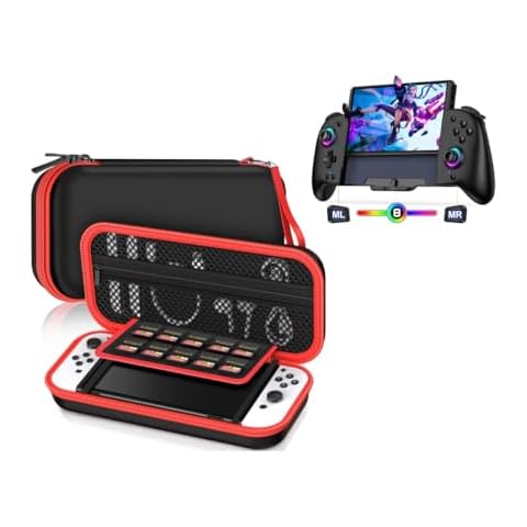 Switch Controllers for Nintendo Switch/OLED,Switch Carrying Case Compatible with Nintendo Switch and New Switch OLED Console(Case not fit for the controller) Cover