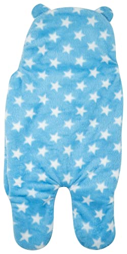 Image of New Born Multi-Purpose Baby Boy's and Baby Girl's Blanket and Sleeping Bag (Blue Star, 0-6 Months)
