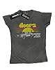 Absolute Cult The Doors Women's Riders On The Storm Sunrise Washed T-Shirt Charcoal Large #1