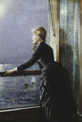 Lienzo de la Vía Láctea de Alfred Emile Stevens cuadro de 60x90cm para pared