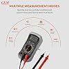 CEM 2000 Counts Digital Multimeter TRMS, Multimeter Accurate Tester for DC Voltage to 600V,DC Current to 10A,Resistance to 40M,Diode Continuity Battery Test for Automotive Home Electricians