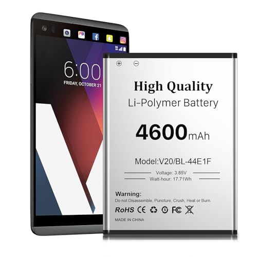 EVELLHPP 4600mAh Newly Upgraded Battery for LG V20,