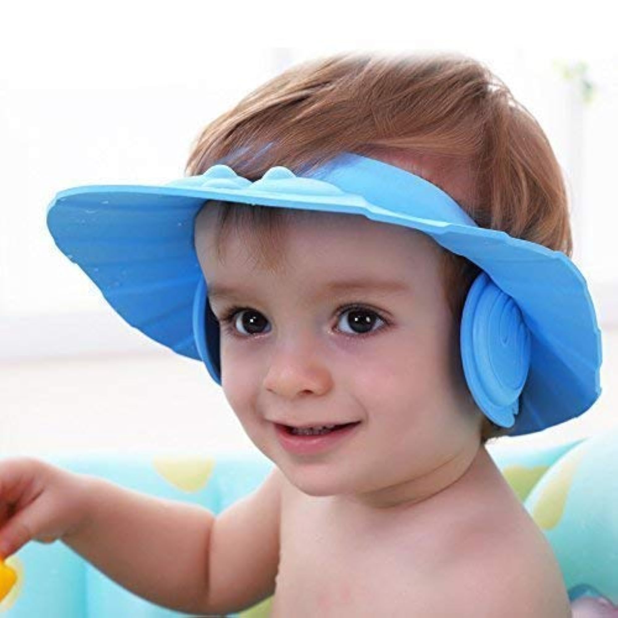 Adjustable Soft Bathing Baby Shower Cap, Eye & Ear Protector