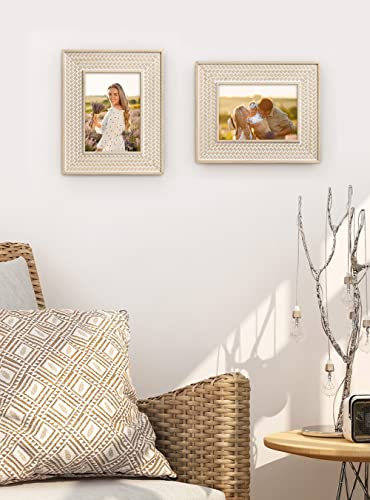 Afuly 5X7 Picture Frame Moroccan Boho Picture Frames Shabby Chic Rustic Farmhouse Photo Frame For Wall Desktop Home Decor, Unique Gift For Family Friends Birthday #TOP5