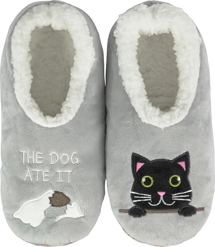 Image of BenSorts Fuzzy Slipper Socks for Women Funny House Slippers with Grips | Warm Cozy Cute Socks Non Slip Gifts Thick Stocking Stuffers Christmas