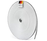 BAUHELD® Cinghia per tapparelle, 50 m, 14 mm, 18 mm, 20 mm, 23 mm, prodotta in Germania, adatta per tapparelle su porte e finestre, beige, marrone