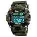 Boys Camouflage LED Sport Watch,Waterproof Digital Electronic Casual Military Wrist Kids Sports Watch with Silicone Band Luminous Alarm Stopwatch Watches