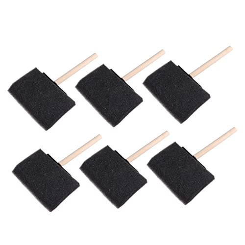 Housoutil 20 Stück Schwammbürste mit Holzgriff