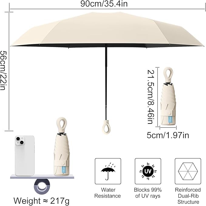 Image of Umbrella for Women | Umbrellas for Men | UV Coated 3 Fold Umbrella for Rain with Auto Open and Close Small Printed Folding Travel-Foldable Windshield