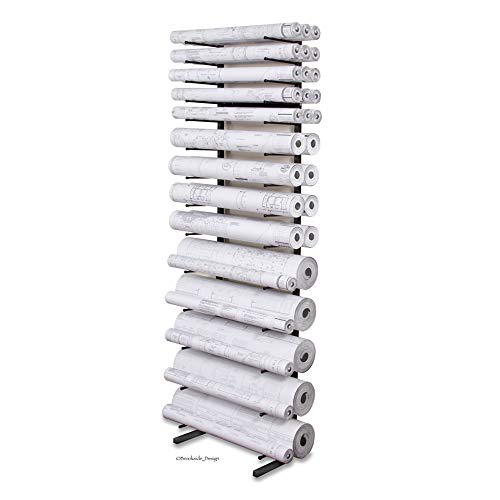 Brookside Design Vis-I-Rack Extra Large Blueprint Storage Rack – Holds 960lbs Of Oversized Drawings And Docs – Heavy Duty Blueprint Storage – VR864
