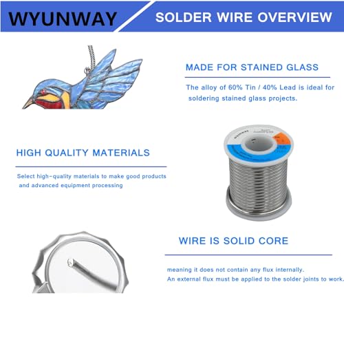 Image of 60 /40 solder for stained glass solder wire (4LB)