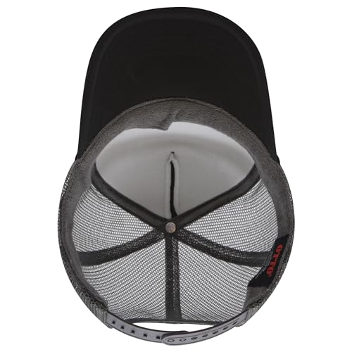 Image of OTTO Polyester Foam Front 5 Panel High Crown Mesh Back Trucker Hats in 97, Bulk, Wholesale