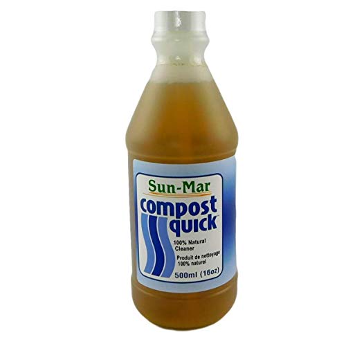 Sustainable Village Sun-Mar Compost Quick 16 oz. || Liquid Starter Enzyme & Catalyst for Compost Piles || Starts/Speeds The Composting Process, Ideal for HOT HOT Compost Piles & Compost Toilets