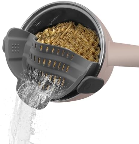 Colino A Scatto In Silicone Per Pasta - Scolapasta Universale Per Pentole E Ciotole