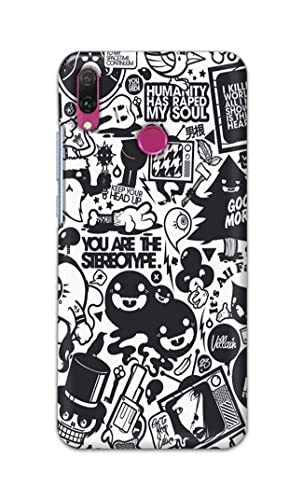 Image of Printed Hard Back Cover Case for Huawei Y9 2019 Back Cover (Mixed Cartoon) -1302
