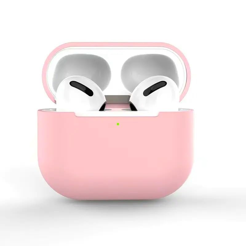 Image of Airpods 4 Cover Silicone Case (2024) Active Noise Cancellation (ANC) with Keychain Protective Case (Peach)