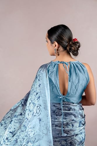Image of MIRCHI FASHION Saree for Woman Chiffon Floral Printed | Lightweight All-Day Comfortable Women's Sari with Unstitched Blouse Piece (Available in 30 Colors)