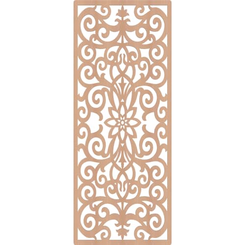 Image of Buel Decorative Pierced Fretwork Wood Wall Panels, 31 3 /8 inchW x 79 3 /8 inchH x 3 /8 inchT, Alder
