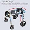 Carrello Per La Mobilità Del Cane, Cani Anziani Sedia A Rotelle,Supporto Regolabile Per Animali Domestici Con 4 Ruote Per Cani Disabili,Carrozzina Per Cani Per Zampe Anteriori E Posteriori XL