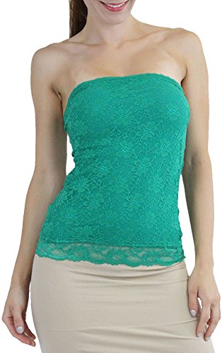 Image of ToBeInStyle Women's Cotton-Spandex Blend Stretchy Tube Top