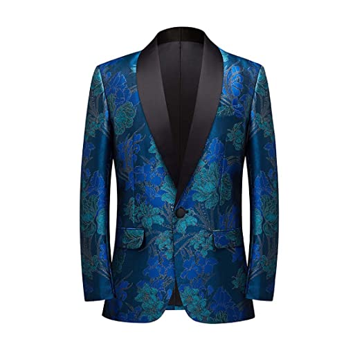 Blazer bleu en jacquard pour le bal de fin d'année