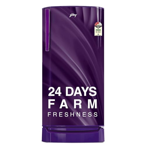 Image of Godrej 183 L 3 Star Farm Fresh Crisper Technology With Jumbo Vegetable Tray Direct Cool Single Door Refrigerator Appliance(, RD R190C THF WV BL, Wave Blue)