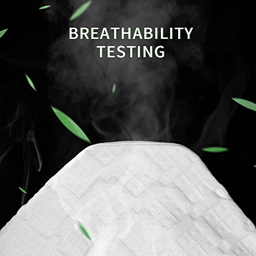 Sunnewt Waterproof Mattress Protector Queen Size Mattress Cover Bamboo 3D Air Fabric, Ultra Soft Breathable Cooling Mattress Pad Cover Smooth Noiseless Washable, 8"-21" Deep Pocket (White, Queen) #TOP2