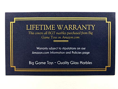 Big Game Toys~22Mm (7/8") Morning Glory Hand Made Art Glass Marble W/Stand Orange/Blue Flower #TOP6