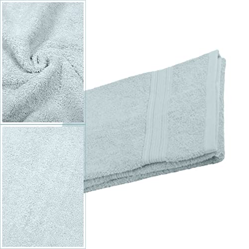Stof - Bath Towel - Size 30 x 50 cm - 100% Organic Cotton - Sky Colour - Lagoon Model - Bath Linen - Wash at 40 cm - Image 4