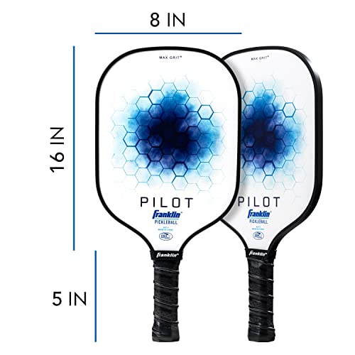 Franklin Sports Pickleball Paddle - Pilot Polypropylene Core Pickleball Racket - Official Usa Pickleball (Usapa) Approved Pickleball Paddle - Lightweight Pro Racket - Blue - 10Mm Thick #TOP1