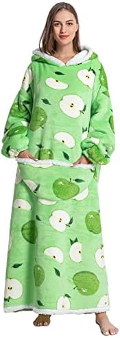 JOREAY Oversized Blanket Hoodie - Sherpa Fleece Wearable Blanket for Unisex Adult Women Men, Fluffy Giant Comfortable Hooded Sweatshirt