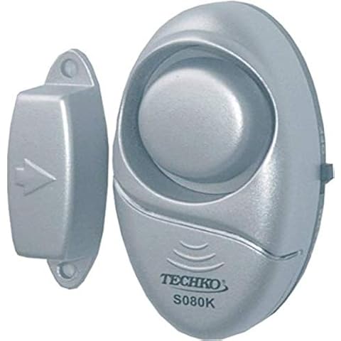Techko S080K Entry Alarm, 2.4 Ounces, Gray Cover