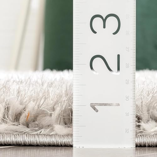 Image of Premium Shaggy Runner Rug - 2x6 ft Fluffy Carpet for Narrow Spaces, Ideal for Hallways, Living Rooms, and Transitional Interiors