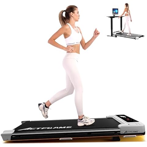 Walking Pad Incline, Under Desk Walking Pad for Home, 2 in 1 Small Walking Pad with Remote Control, Compact Treadmill 265LB Capacity for Walking and Running Cover