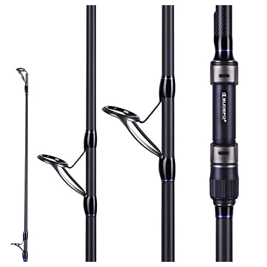 Caña de pescar de carpa 3.6/3.9/4.2M caña de hilado de fibra de carbono Viaje Surfcasting Spinning poste duro 40-200 g (Tamaño: 4,2 m 3,75 libras)