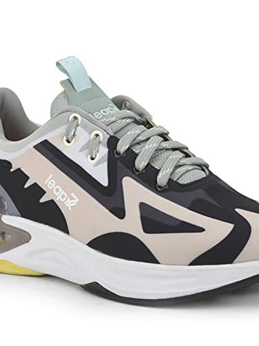Image of Liberty Leap7X Hanover-1 Men Sports Lacing Shoes with Lycra Upper | EVA Sole | Comfortable & Lightweight | Quick-Wear Elastic Laces | Padded Foam Insole | Running, Gym & Outdoor Activity