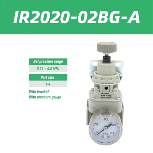 Régulateur de pression IR1020-01BG-A de précision pneumatique gris