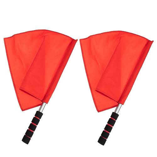 BESPORTBLE Flag Pole Safety Flags Conducting for Racing Referee Traffic Conducting Use