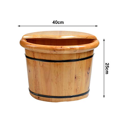 Bañera de pies de madera de cedro para pedicura miniatura 2