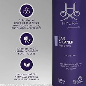 Hydra Professional Ear Cleaner, Cat and Dog Ear Cleaner, All Breeds and Coat Types, 16.9 Ounces Hydra Professional Ear Cleaner, Cat and Dog Ear Cleaner, All Breeds and Coat Types, 16.9 Ounces