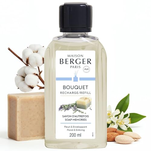 Maison Berger – Recharge Bouquet Parfumé Savon d'Autrefois – Parfum d’intérieur pour la...