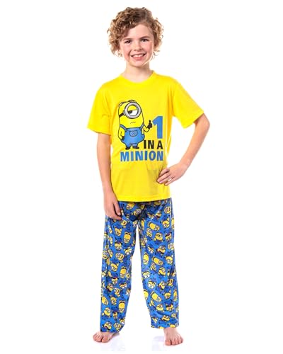 Minions Boys' Pajamas One In A Minion Sleep Shirt and Pant 2 Piece Sleep Set