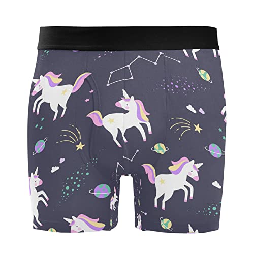 Bóxer para hombre de caballo y unicornio en pack de 2 calzoncillos de tejido elástico