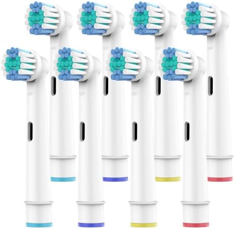 SetSail Toothbrush Heads for Oral B, 8 Pack Professional Electric Toothbrush Replacement Heads Extra Soft Dupont Bristles Replacement Toothbrush Heads Precision Clean Brush Heads Refills