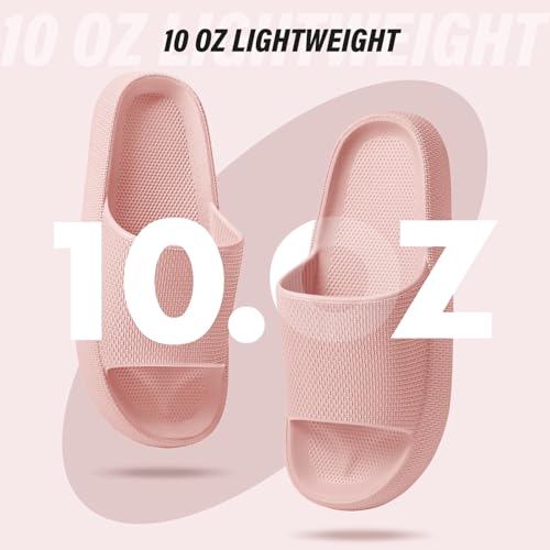 ATHMILE Cloud Slippers for Women Pillow Slides for Men Shower Shoes Thick Sole House Shoes for Bathroom Indoor Outdoor Summer Pool Swim Vacation Beach Essentials4