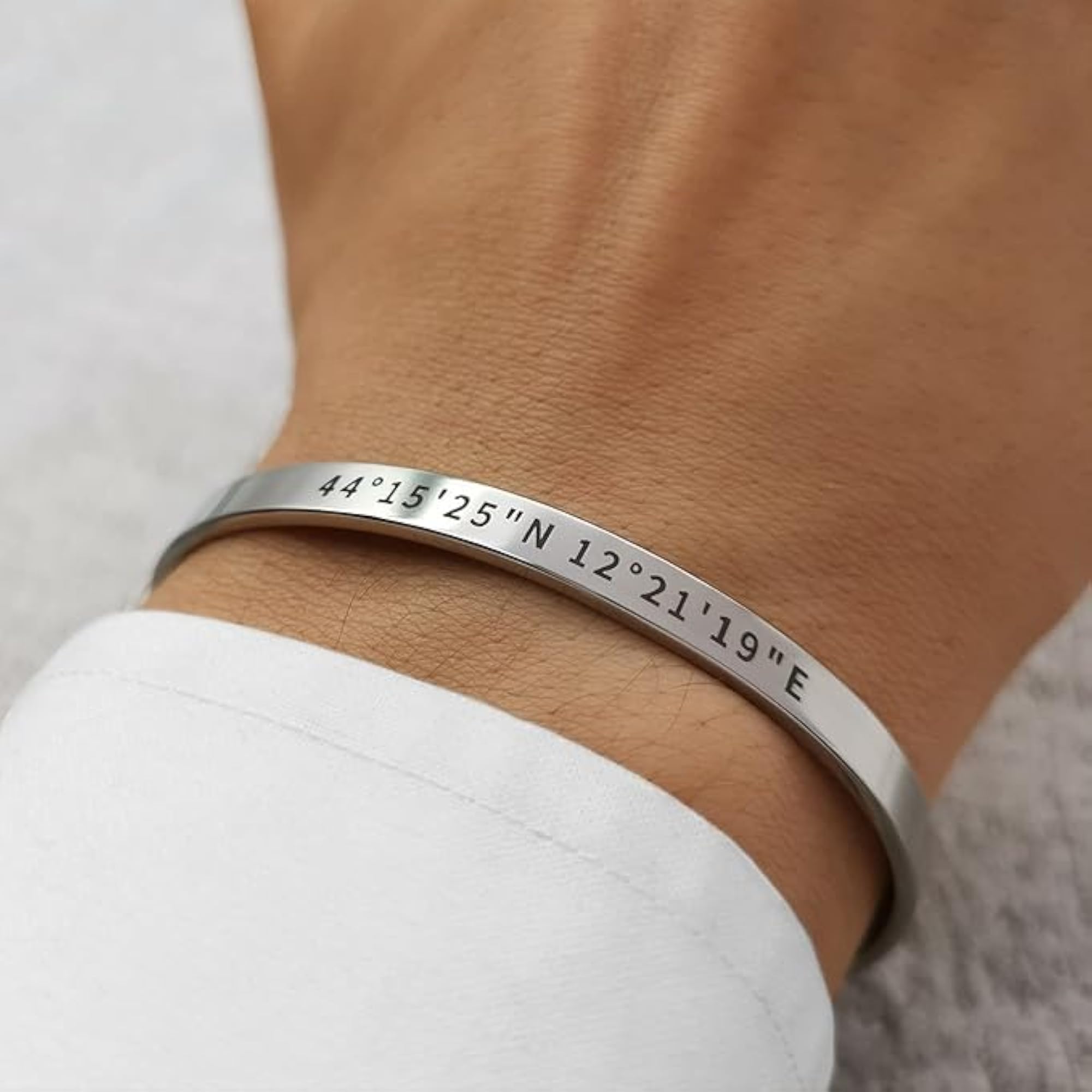 Customized Adjustable Stainless Steel Cuff Bracelet