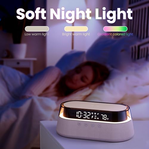 Image of 6-in-1 Bluetooth Speaker Alarm Clock with Remote, 123456
