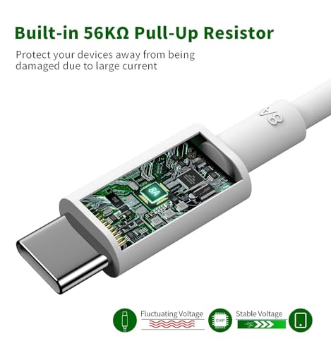 Image of Original 80w SuperVOOC Fast Charging Type C Cable Compatible with Oppo Reno 10 Pro /10 Pro Plus /8 /8 Pro /7 /7 Pro /6 /6 Pro /5 /5 Pro /K10 /F19 /F19 Pro /A96 /A77 /A76 (80W Cable)