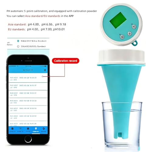 Testeur d'eau intelligent multi-paramètre LCD avec sonde pH chlore et ORP stable